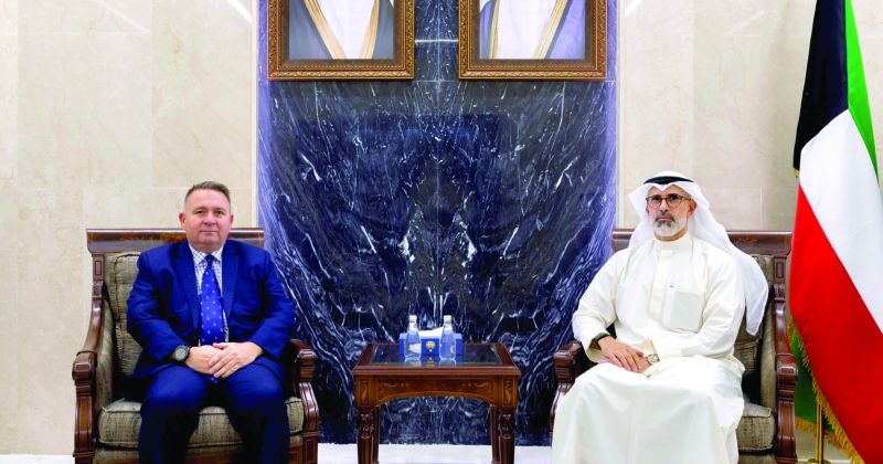 السفير الجابر مستقبلاً آلغرين