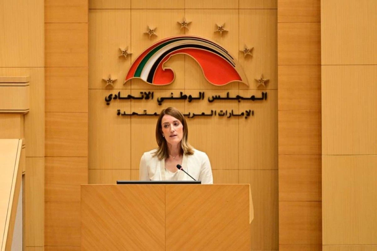 رئيسة البرلماني الأوروبي تثمن جهود الإمارات في تعزيز الحوار الدبلوماسي ودعم السلام العالمي