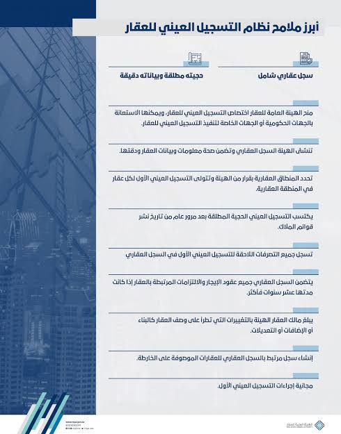 ما معنى التسجيل العيني للعقار في السعودية وتفاصيل المادة 36