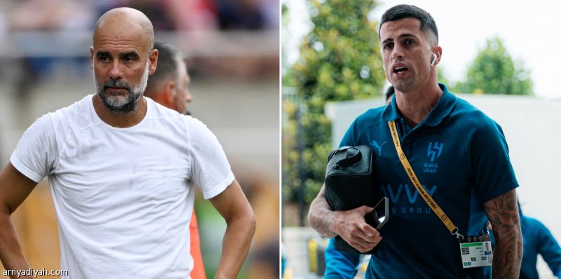 مرة ثانية.. كانسيلو يصطدم بجوارديولا