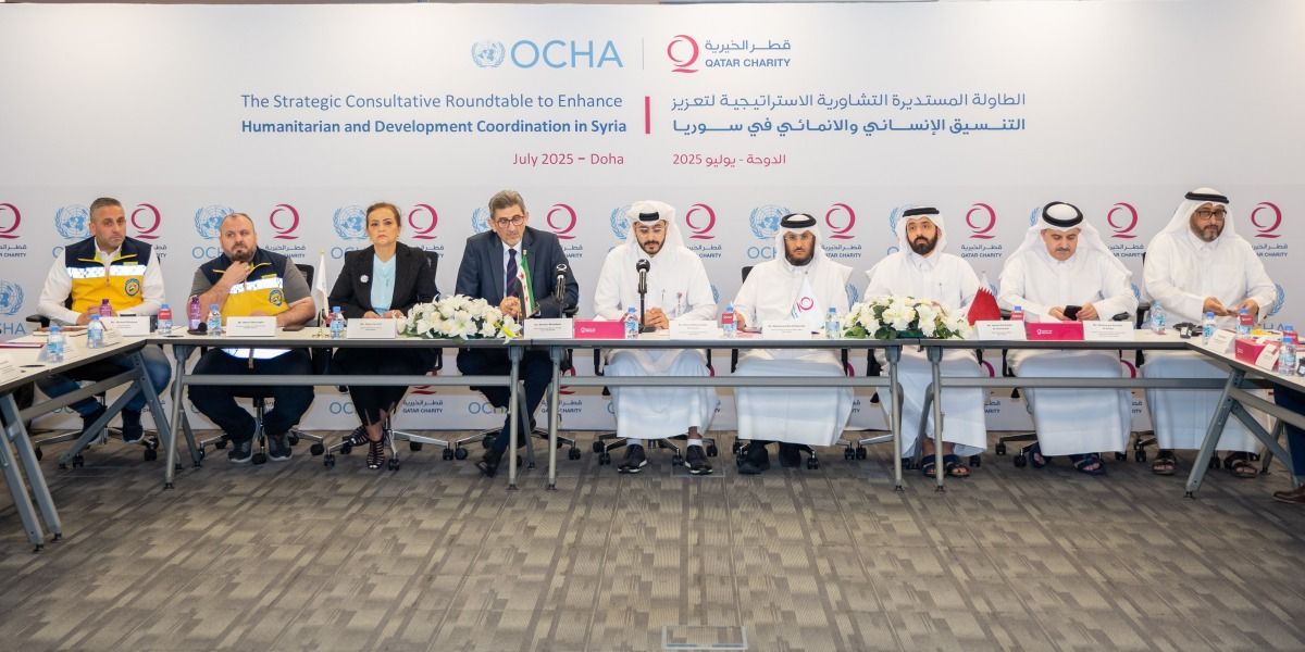 "قطر الخيرية" وأوتشا تنظمان لقاء استراتيجيا لتعزيز التنسيق الإنساني والإنمائي في سوريا