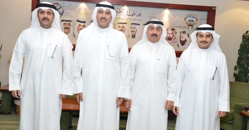 الجابر يستقبل الأعضاء الجدد فـي مجلس محافظة الأحمدي