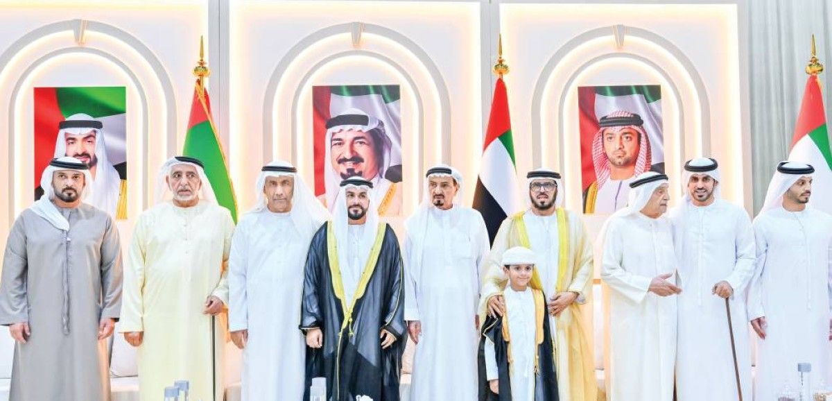 حاكم عجمان يحضر أفراح النعيمي والمسيبي