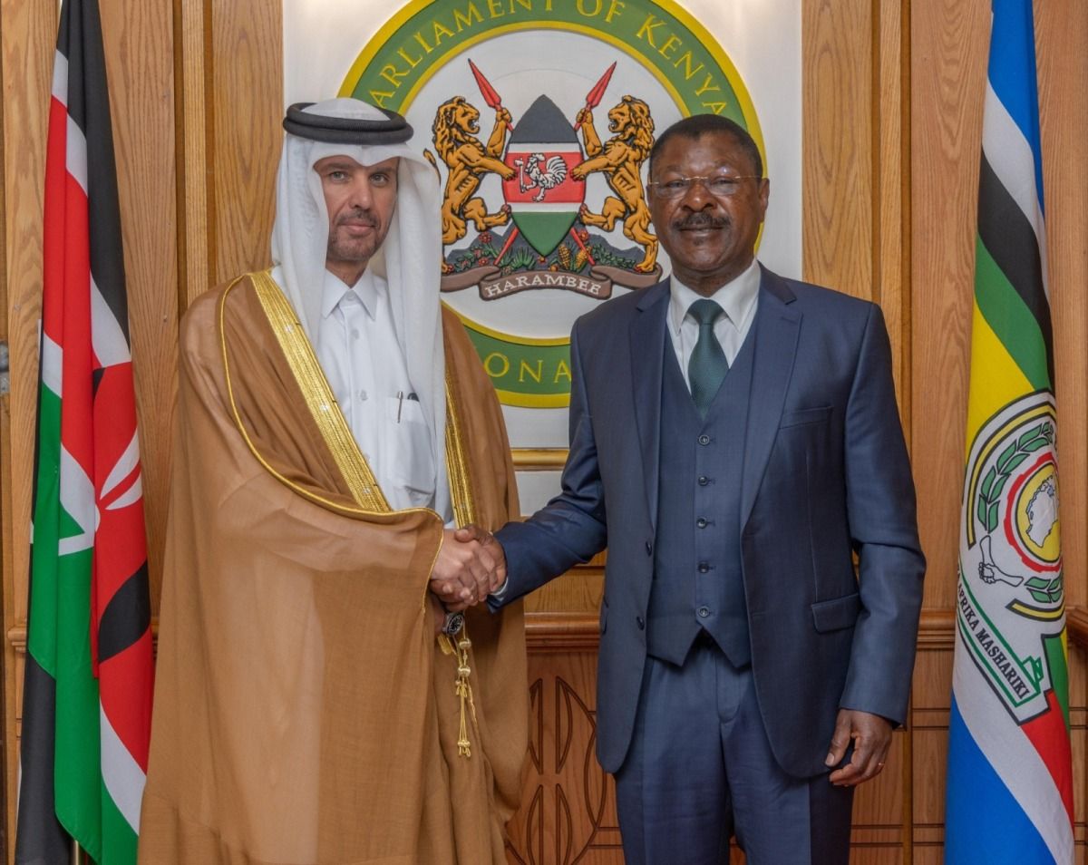 رئيس البرلمان الكيني يجتمع مع سفير دولة قطر