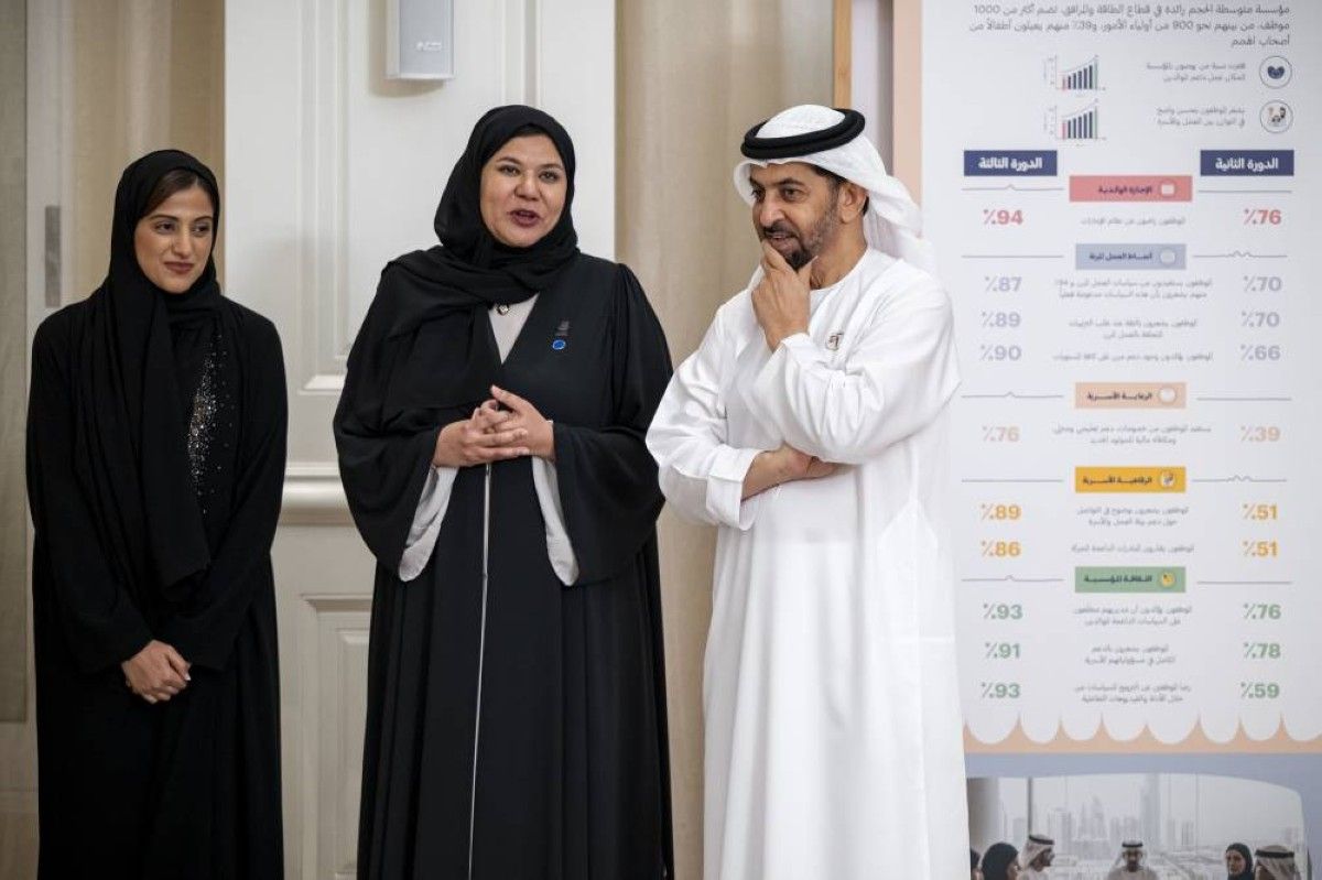رئيس الدولة يكرم المؤسسات الحاصلة على"علامة الجودة لبيئة عمل داعمة للوالدين"