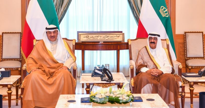 سمو الأمير يستقبل سمو ولي العهد ورئيس الوزراء ورئيس الحرس الوطني والنائب الأول