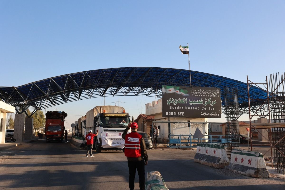 قافلة مساعدات قطرية تدخل الجنوب السوري لدعم الأفران المحلية