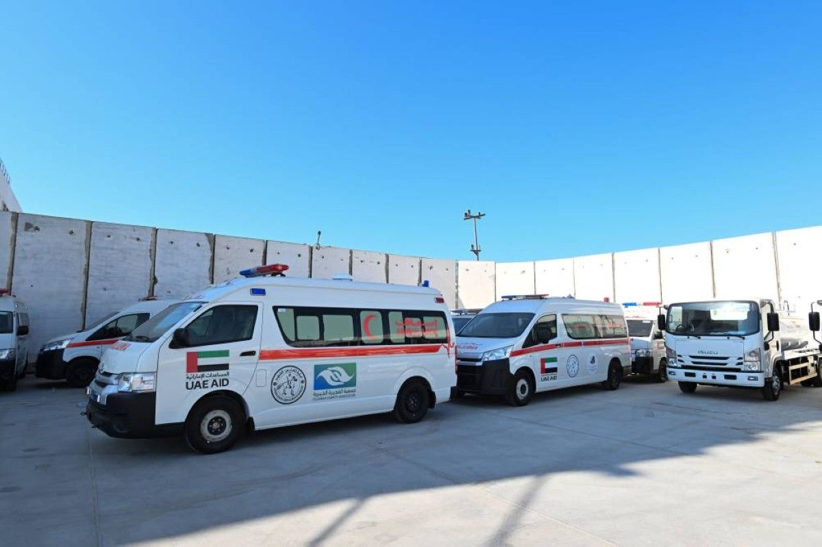 وصول سفينة المساعدات الإماراتية الثامنة إلى ميناء العريش لإغاثة غزة