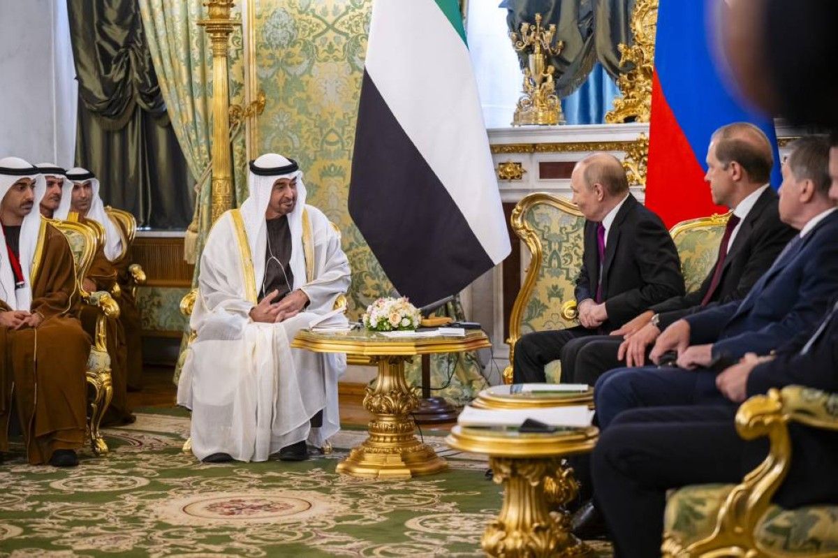محمد بن زايد وفلاديمير بوتين يبحثان في موسكو سبل تعزيز الشراكة الإستراتيجية بين الإمارات وروسيا