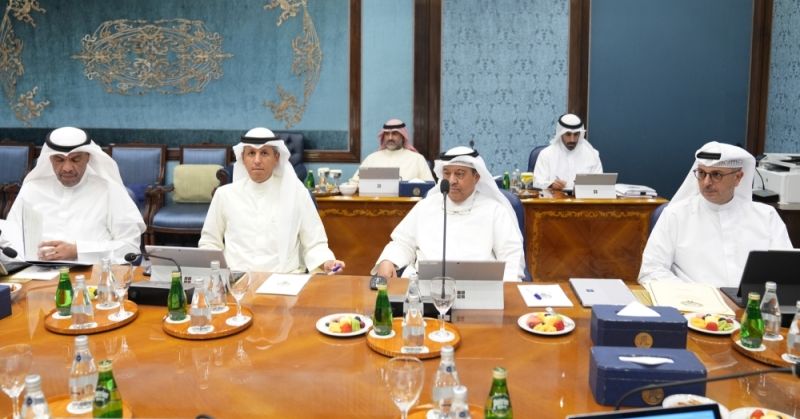 الوزراء اليحيا والوسمي والرومي والمخيزيم في اجتماع مجلس الوزراء