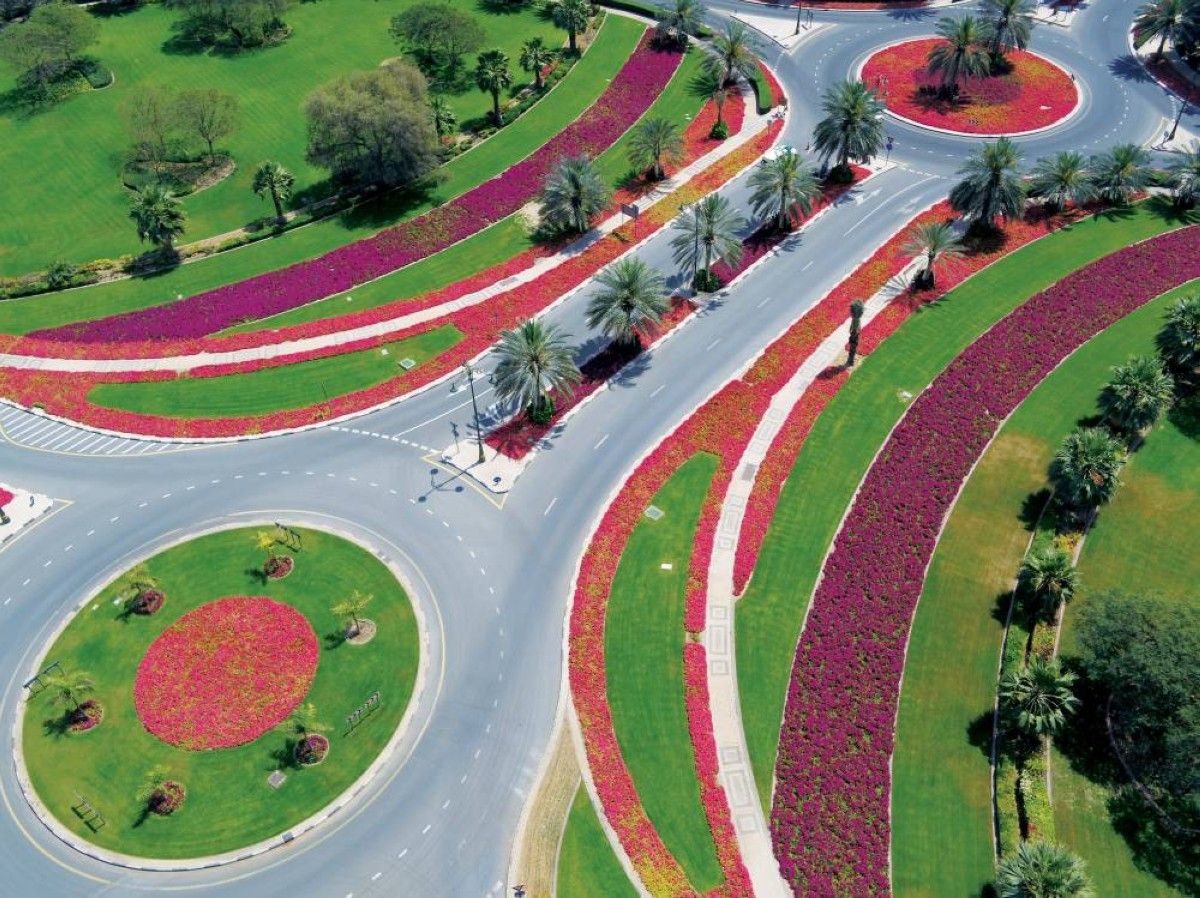 55 مليون متر مربع مساحات دبي الخضراء