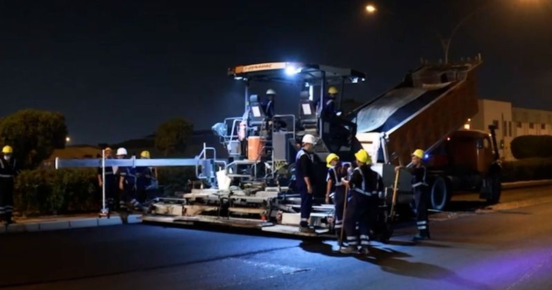 «الأشغال» تتابع أعمال الصيانة بشارع 101 في صبحان