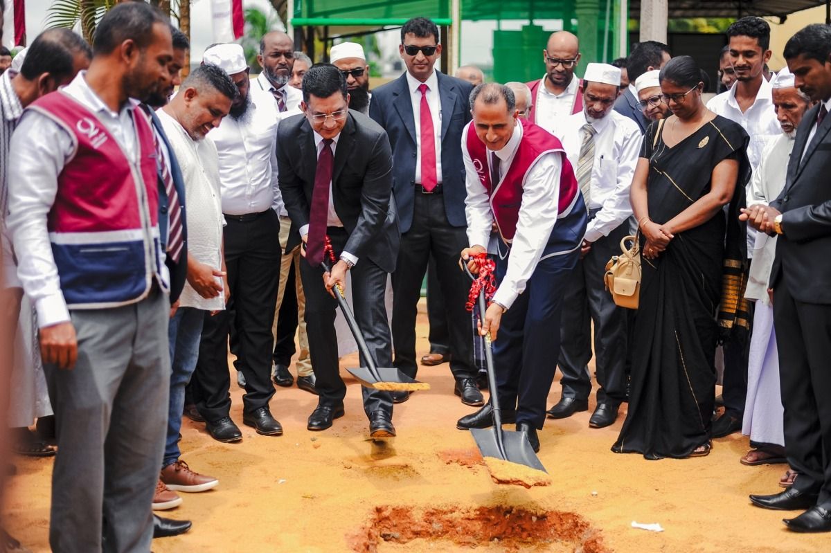 قطر الخيرية تضع حجر الأساس لصرح تعليمي جديد في سريلانكا