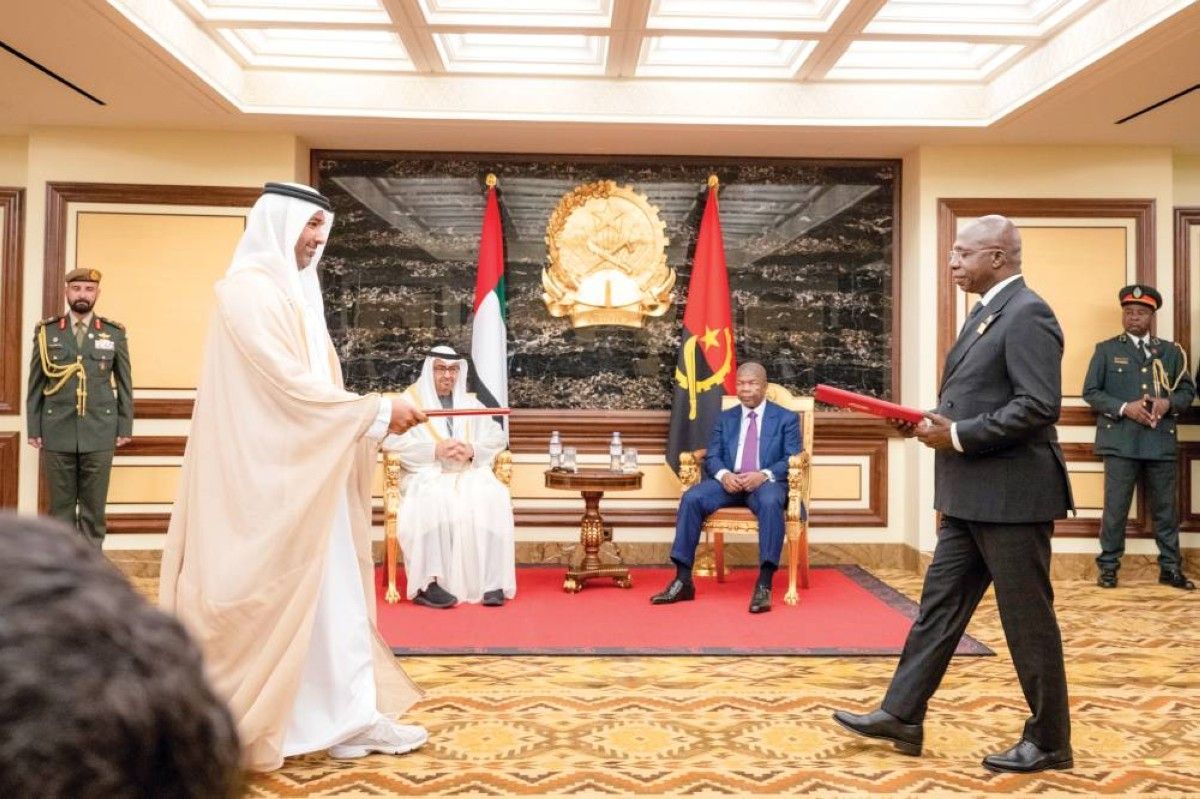 رئيس الدولة ورئيس أنغولا يشهدان تبادل اتفاقية الشراكة الاقتصادية الشاملة