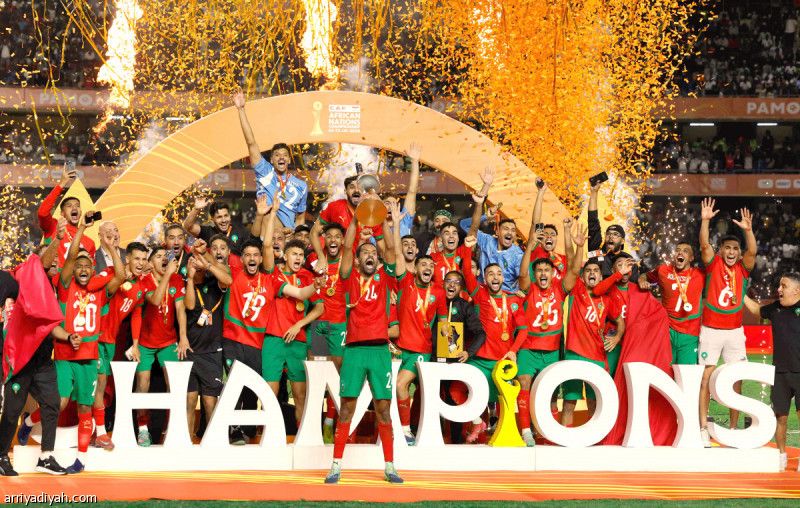 المرة الثالثة.. «أسود الأطلس» أبطال «أمم إفريقيا للمحليين»