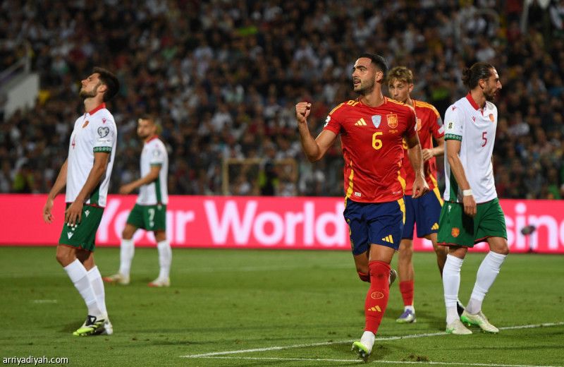 إسبانيا تقسو على بلغاريا بثلاثية.. وتستعيد كارفاخال ورودري