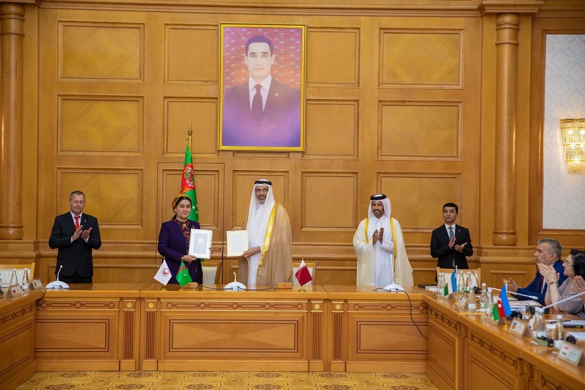 الهلال الأحمر القطري يشارك في الاجتماع الدولي لجمعيات الصليب الأحمر والهلال الأحمر برابطة الدول المستقلة