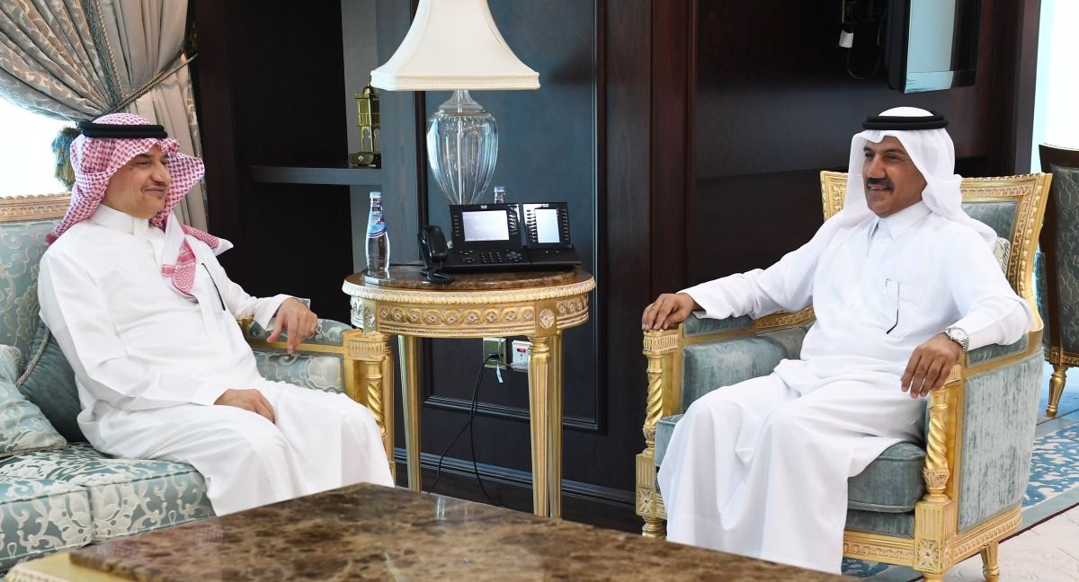 الأمين العام لوزارة الخارجية يودع السفير السعودي