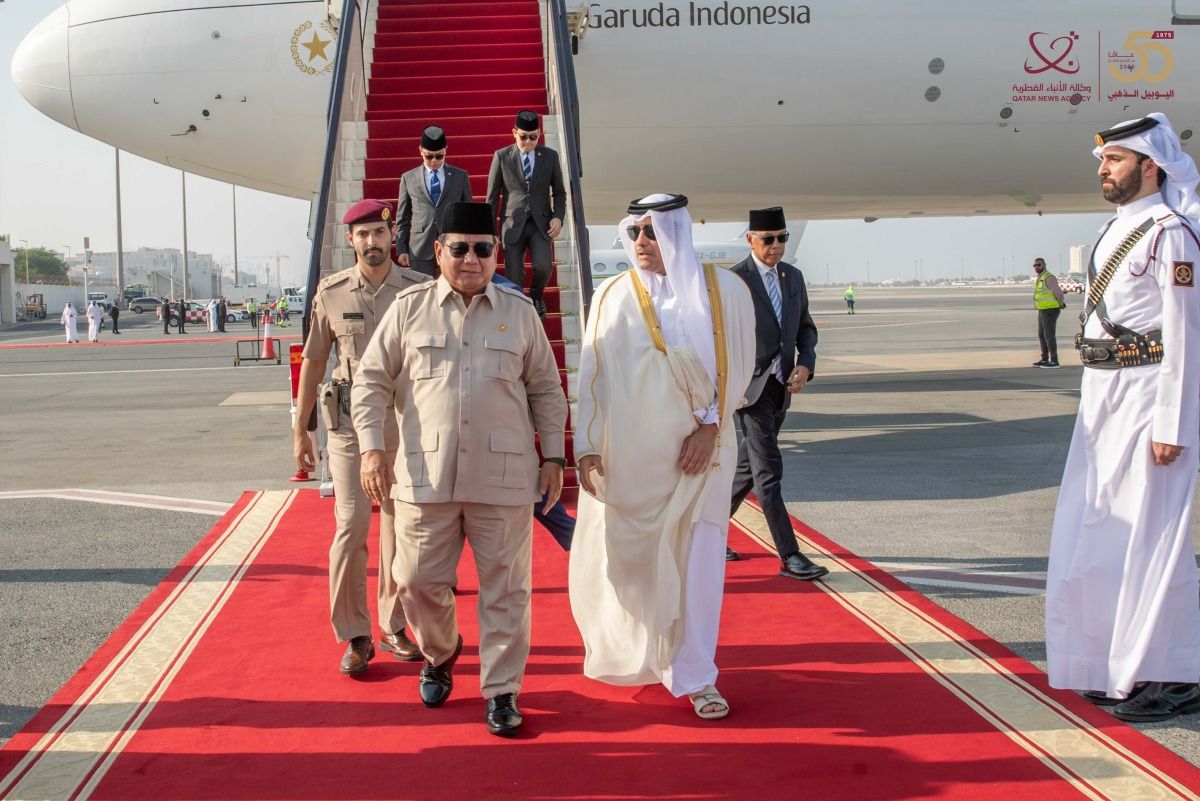 الرئيس الإندونيسي يصل الدوحة