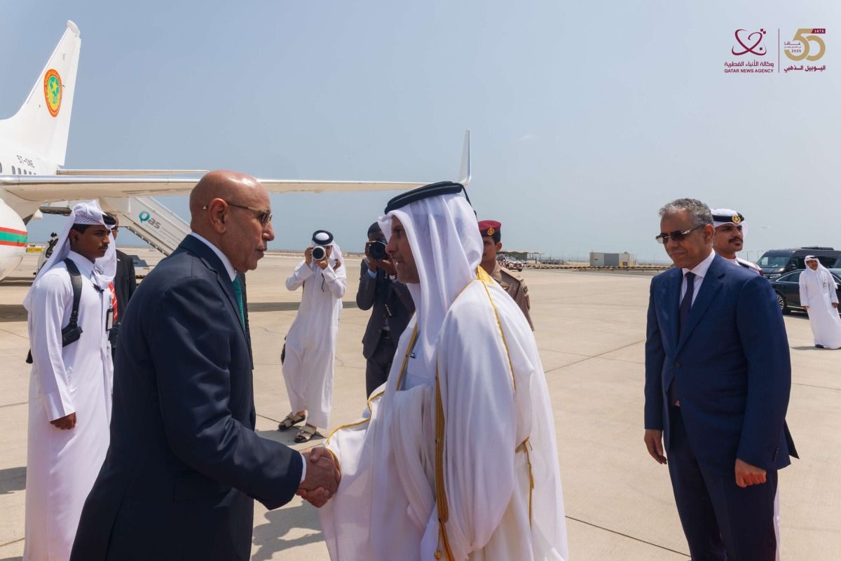 الرئيس الموريتاني يصل الدوحة