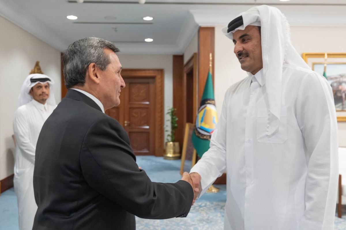 سمو الأمير يستقبل نائب رئيس وزراء تركمانستان