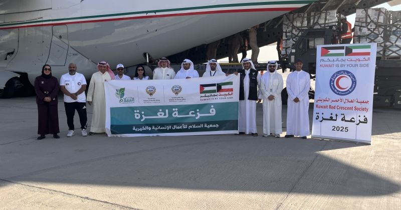 إقلاع تاسع طائرة محملة بـ40 طنا من المساعدات لإغاثة غزة