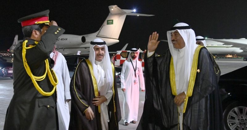 ممثل سمو الأمير سمو ولي العهد يغادر قطر