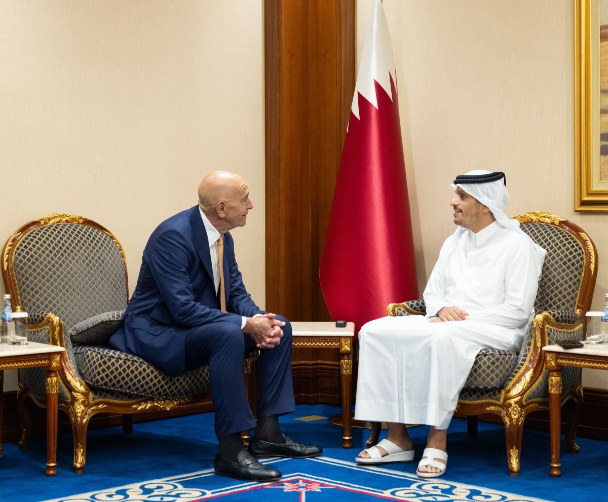 رئيس مجلس الوزراء وزير الخارجية يستقبل المبعوث الأمريكي إلى سوريا