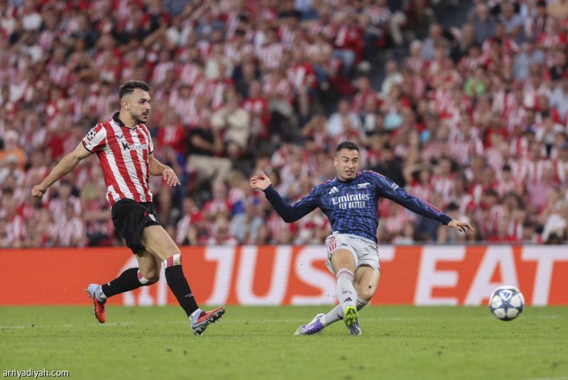 ببديلين ورقم قياسي.. أرسنال يخطف نقاط بلباو