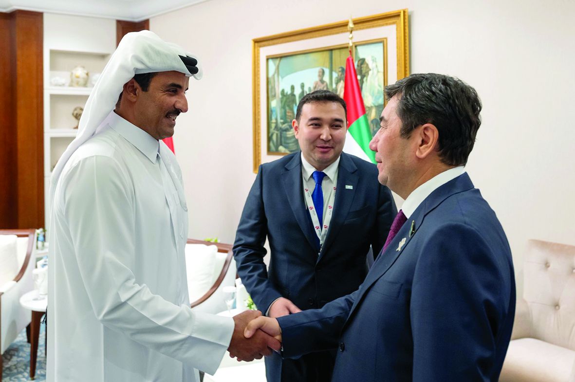 الأمير يستقبل رئيس البرلمان الكازاخستاني