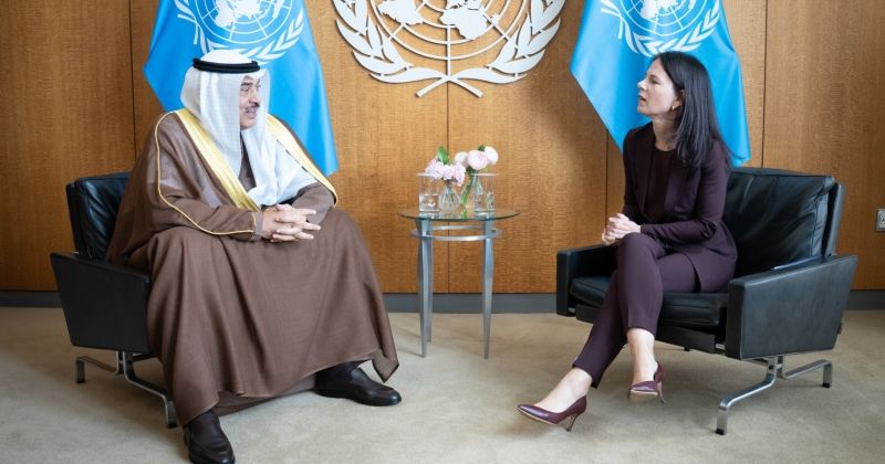 ممثل سمو أمير البلاد سمو ولي العهد يلتقي رئيسة الجمعية العامة للأمم المتحدة