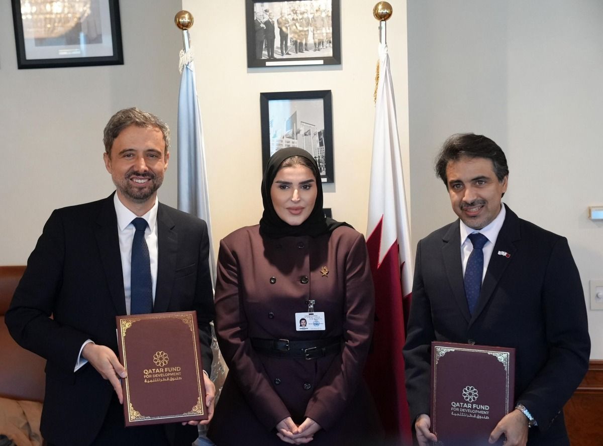 وزير الدولة للتعاون الدولي تشهد توقيع مذكرة تفاهم بين صندوق قطر للتنمية والصندوق الدولي للتنمية الزراعية
