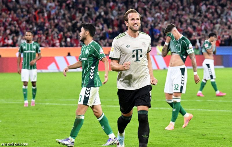 البايرن يضرب بريمن برباعية.. وكين يكسر رقم رونالدو وهالاند