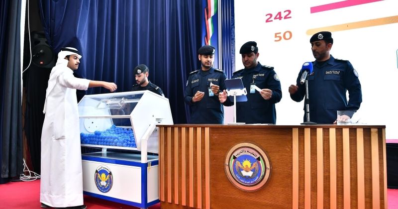 250 مرشحاً أساسياً يدخلون القرعة العلنية لقبول الطلبة ضباط الصف «الدفعة 29»