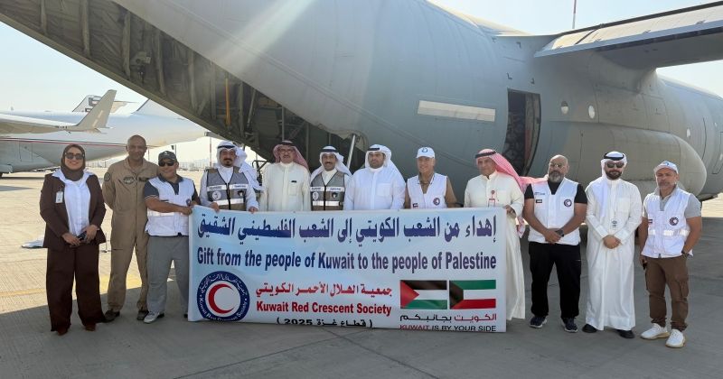 الكويت تواصل إغاثة غزة.. الطائرة الـ14 تقلع محملة بـ 10 أطنان من المساعدات