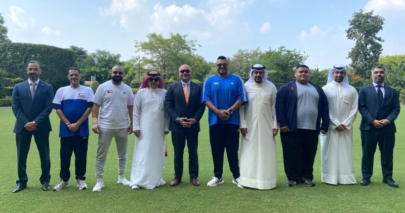 سفير الكويت لدى الهند يستقبل وفد المنتخب المشارك في «البارالمبية»