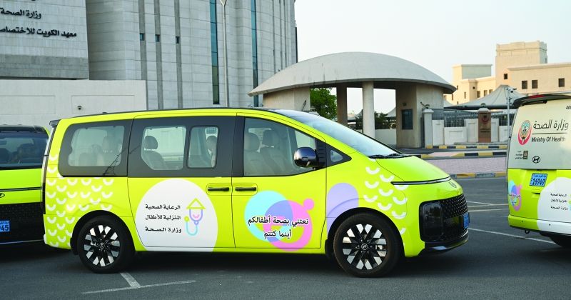 سيارة الإسعاف الخاصة بالرعاية المنزلية للأطفال (تصوير نايف العقلة)