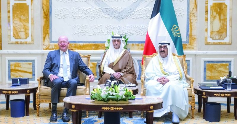 سمو الأمير مستقبلاً الرئيس التنفيذي لشركة غولدمان ساكس