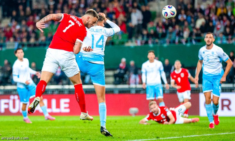 النمسا تقسو على سان مارينو بـ 10.. والبوسنة تتعثر بالتعادل