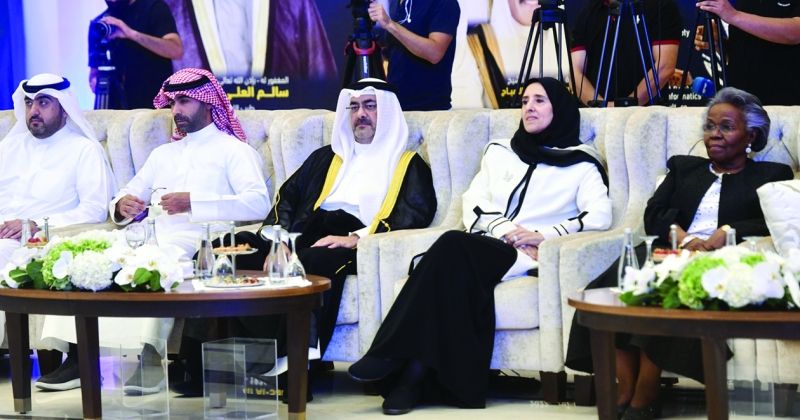 عايدة سالم العلي ومحافظ العاصمة في مقدم الحضور خلال الحفل