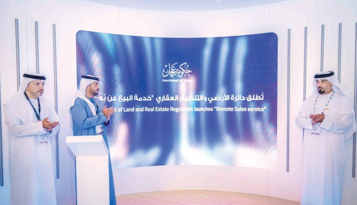 عبدالعزيز النعيمي يطلق خدمة «البيع عن بُعد» لـ«أراضي عجمان»