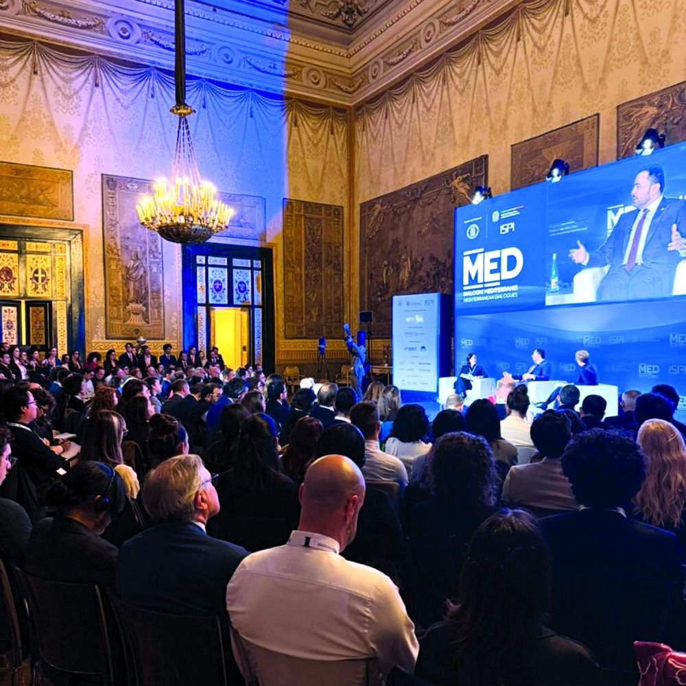 أمام منتدى «حوارات المتوسط 2025» في نابولي.. وزير الدولة بالخارجية: قطر تواصــل قيــادة تصمــيم إطـــار ســلام لغــــزة