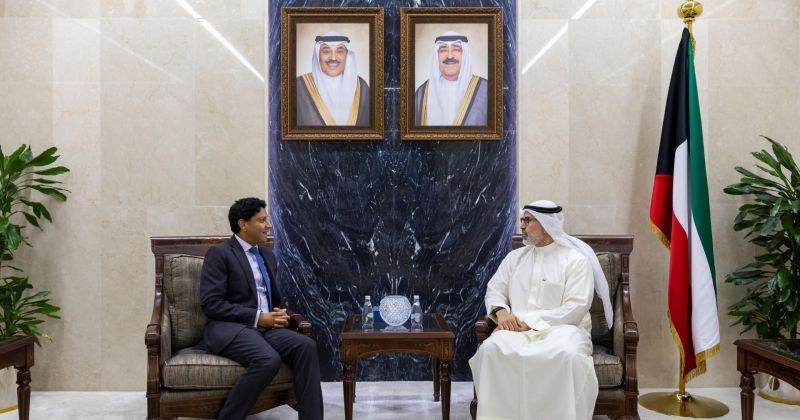 الجابر يبحث مع سفير المملكة المتحدة سبل تعزيز العلاقات الثنائية