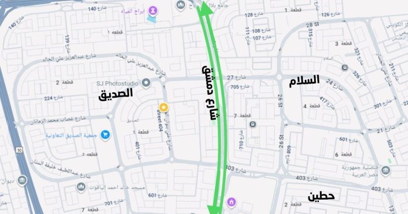 «المرور»: إغلاق حارتين على شارع الخليج.. 20 يوماً