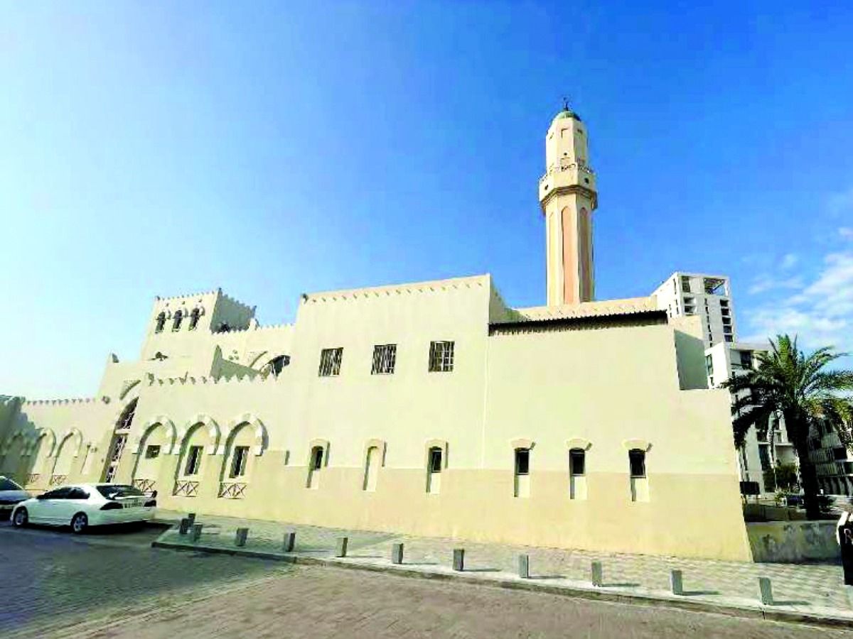 الأوقاف تبدأ صيانة جامع الشيخة روضة بنت جاسم