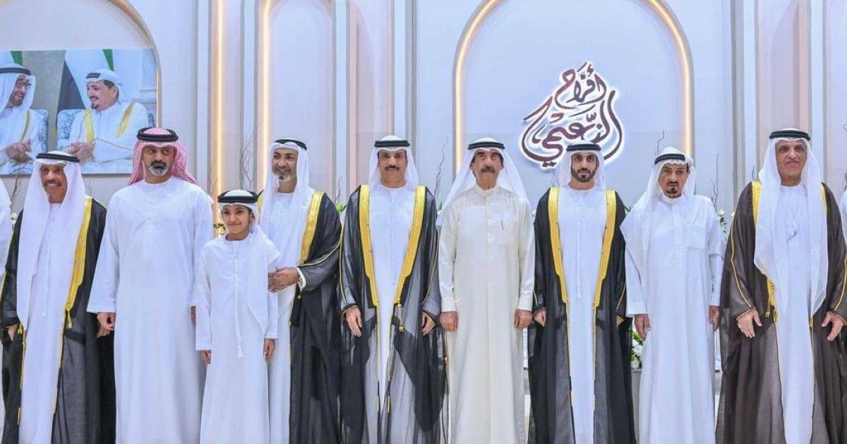 حكام عجمان وأم القيوين ورأس الخيمة يحضرون أفراح النعيمي