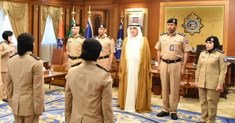 اليوسف يشهد أداء القسم لعدد من منتسبات معهد الشرطة النسائية