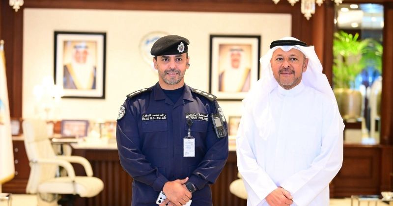 محافظ الفروانية والعقيد رائد السليمان