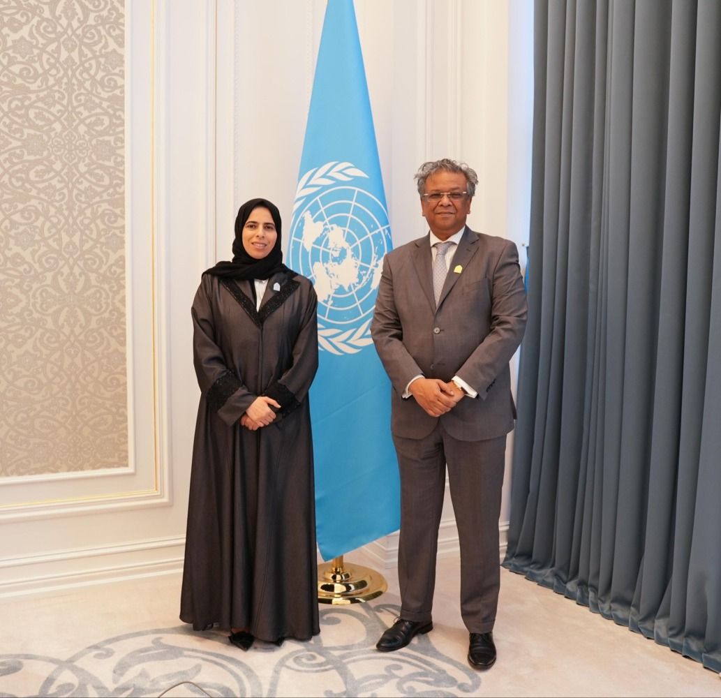 وزيرة التربية والتعليم تلتقي رئيس الدورة الـ43 للمؤتمر العام لمنظمة اليونسكو