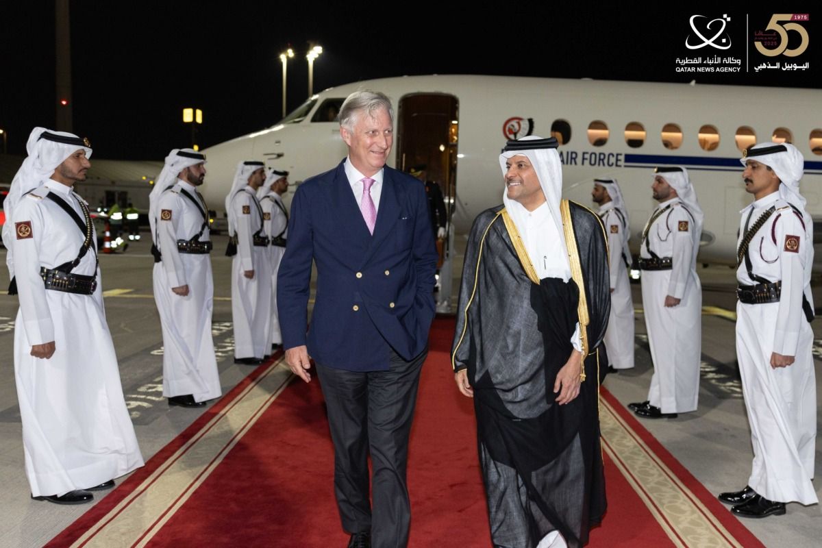 ملك بلجيكا يصل الدوحة للمشاركة في القمة العالمية الثانية للتنمية الاجتماعية